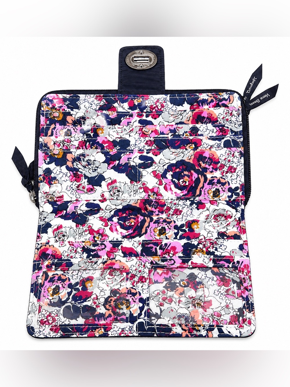 Vera Bradley Ultralight Essential Turnlock Wallet in Moonless Night Pattern - Picture 3 of 7